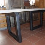 Table chêne pieds fer Pfastatt 1